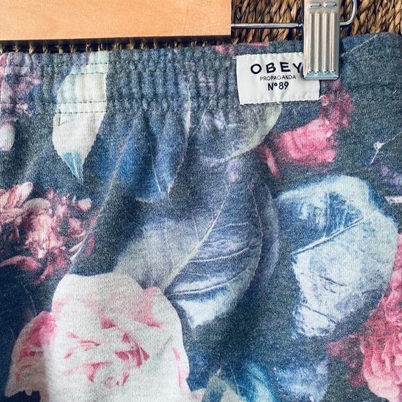 OBEY Floral Sweatpants Joggers - Picture 4 of 5